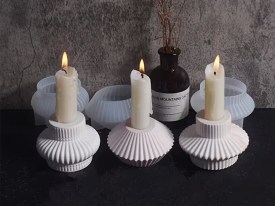 Set 3 moldes para portavelas diferentes 